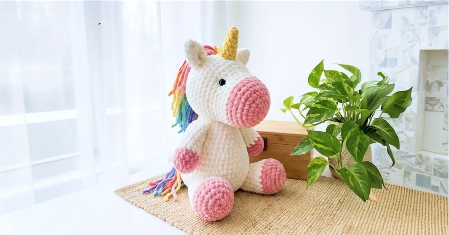 Sevimli Tek Boynuzlu At Amigurumi