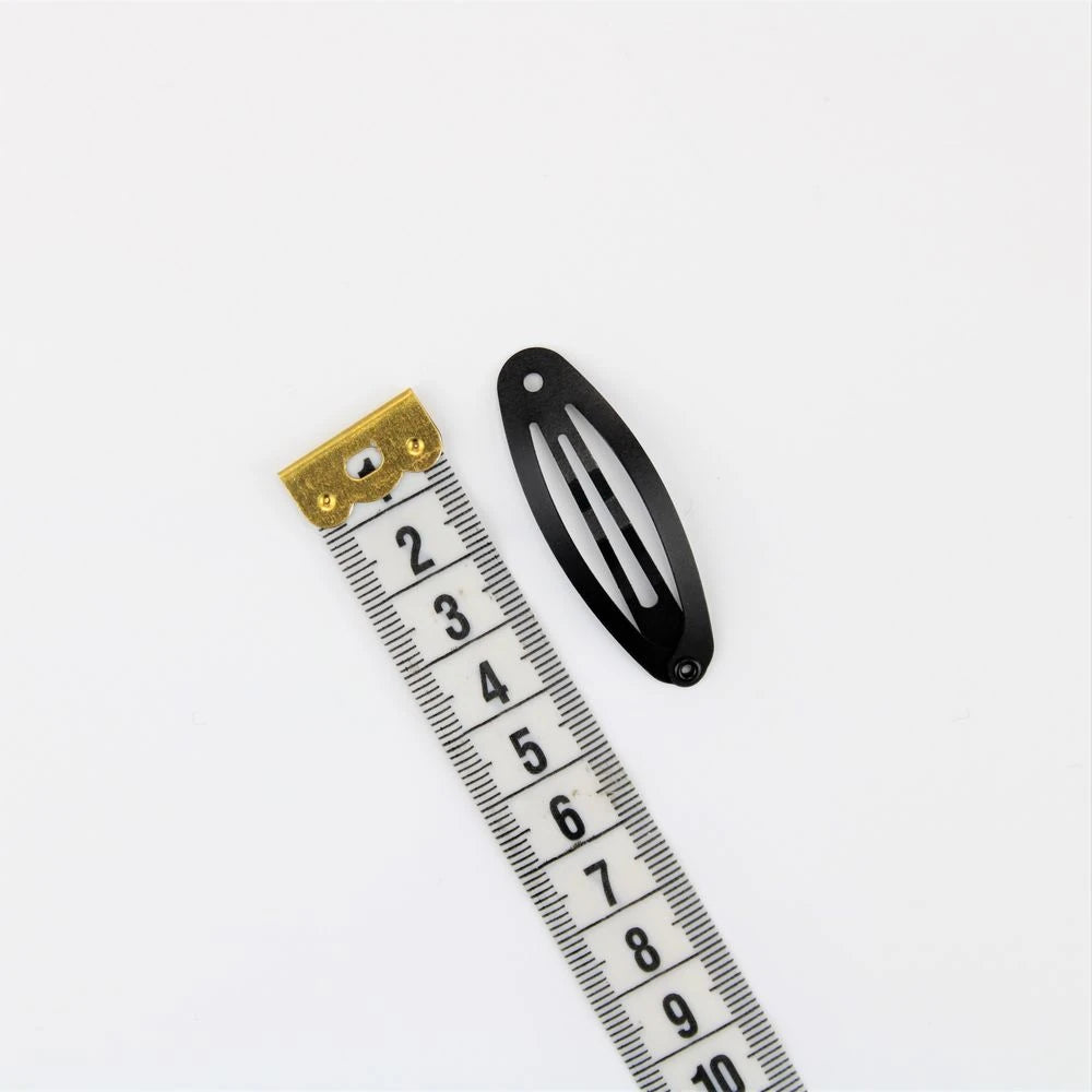 Çıt Çıt Toka 5 cm - Siyah 50'Li Paket