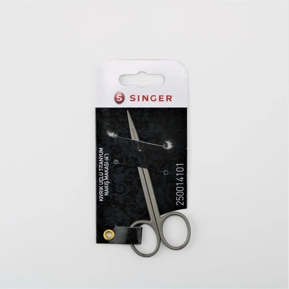 Singer Kıvrık Uçlu Titanyum Nakış Makası-14101