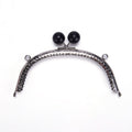 OVAL SİYAH BONCUKLU BURS 16,5 CM