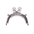 OVAL BEYAZ BONCUKLU BURS 8,5 CM