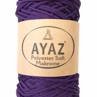 Ayaz Polyester Soft Makrome İpi 250g Mor – 1188