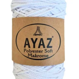 Ayaz Polyester Soft Makrome İpi 250g Mavi – 1208