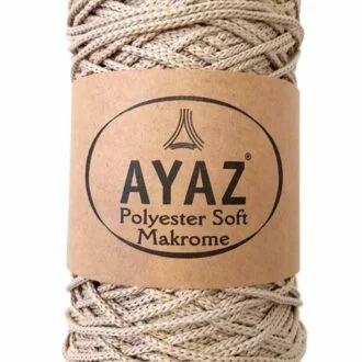 Ayaz Polyester Soft Makrome İpi 250g Taş – 2199