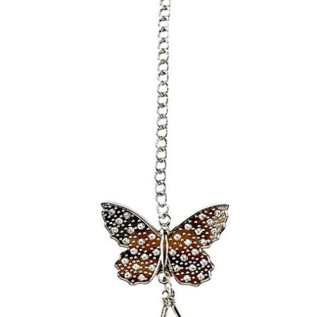 ÇANTA AKSESUARI VE ANAHTARLIK KELEBEK GÜMÜŞ