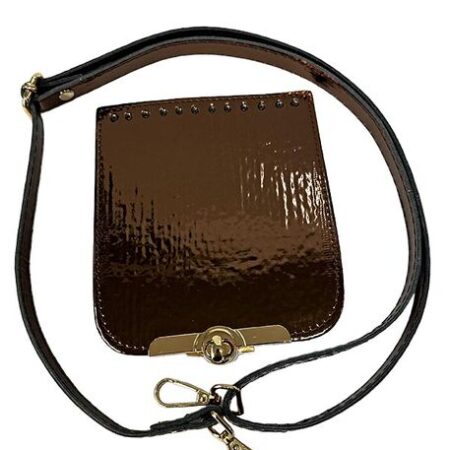 ÇANTA CEP TELEFONU ÖRGÜ SETİ PARLAK AYARLI BAKIR