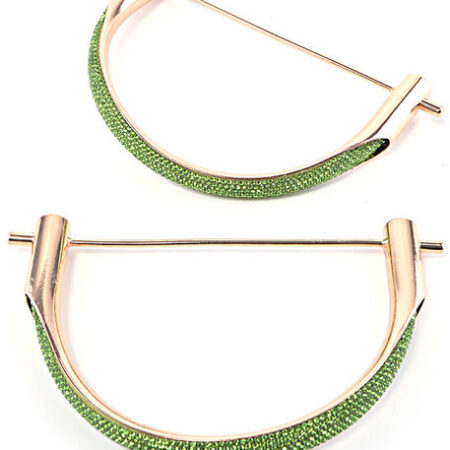 ÇANTA SAPI METAL TAŞLI YEŞİL