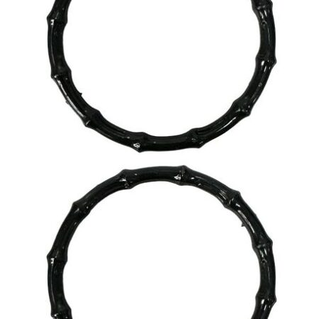 ÇANTA SAPI PLASTK BAMBU GÖRNM YUVARLAK 15 CM K112 Siyah