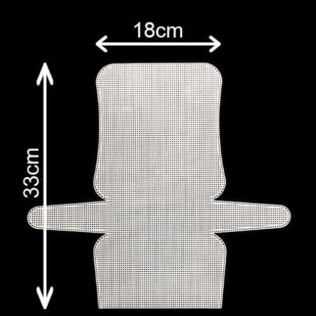 KANVAS PLASTİK FİLE ÇANTA 33 CM X 18 CM