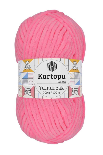 Kartopu Yumurcak El Örgü İpi Şeker Pembe K773