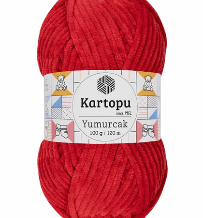 Kartopu Yumurcak El Örgü İpi Açık Kırmızı K165