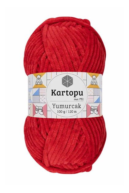 Kartopu Yumurcak El Örgü İpi Açık Kırmızı K165