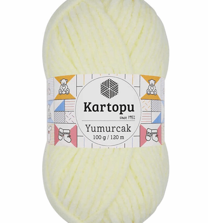 Kartopu Yumurcak El Örgü İpi Bebe Sarı K335