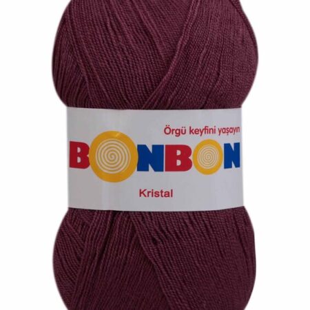 Bonbon Kristal El Örgü İpi | Koyu Gül Kurusu 98303