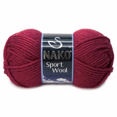 Nako Sport Wool El Örgü İpi Bordo 6592