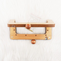 AHŞAP ÇANTA BURSU MODEL 1 8x20 CM. NATUREL