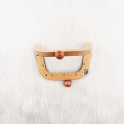 AHŞAP ÇANTA BURSU MODEL 2 10x18 CM. NATUREL