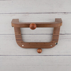 AHŞAP ÇANTA BURSU MODEL 3 13x22 CM. MELKAHVE