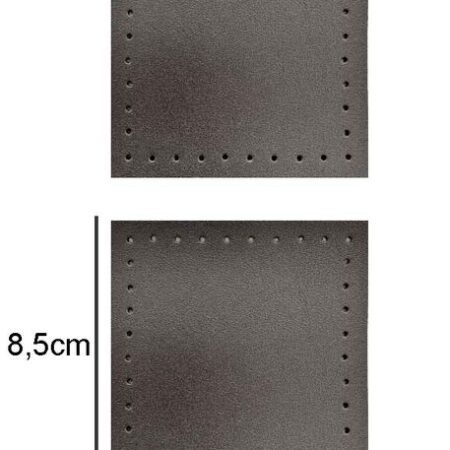 ÇANTA KENAR AKSESUARI KARE 8.50X8.50 CM 2 Lİ GRİ