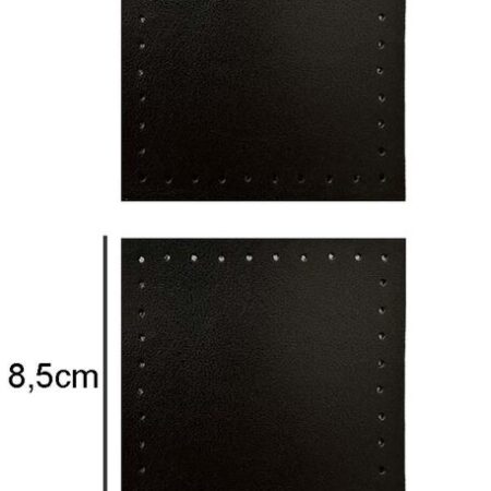 ÇANTA KENAR AKSESUARI KARE 8.50X8.50 CM 2 Lİ SİYAH