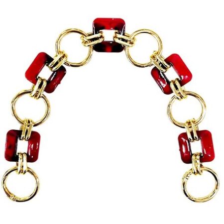 ÇANTA SAPI AKRİLİK METAL HALKALI BORDO SİYAH