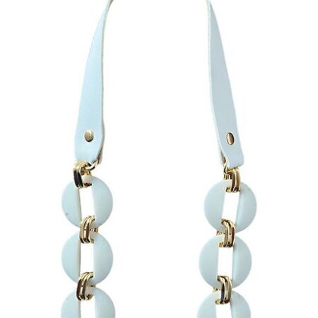 ÇANTA SAPI DERİLİ AKRİLİK BEYAZ