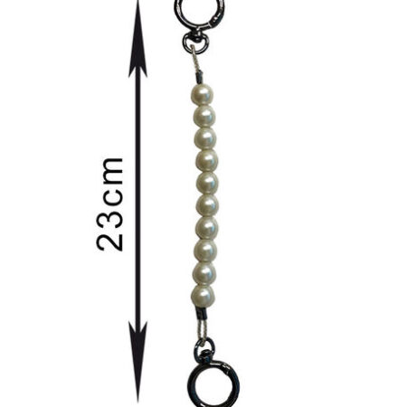 ÇANTA SAPI İNCİLİ ANTRASİT KANCALI