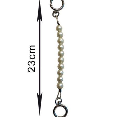 ÇANTA SAPI İNCİLİ GÜMÜŞ KANCALI