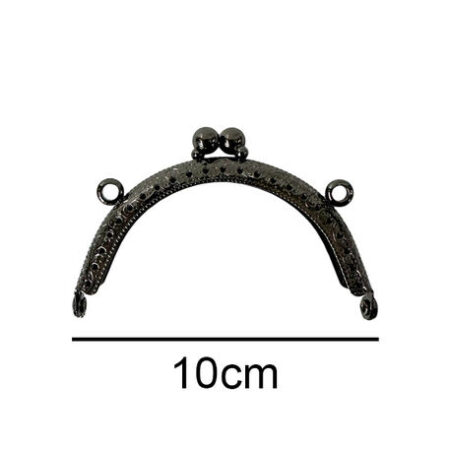 ÇANTA VE CÜZDAN KLİPSİ 10 CM OVAL ANTRASİT