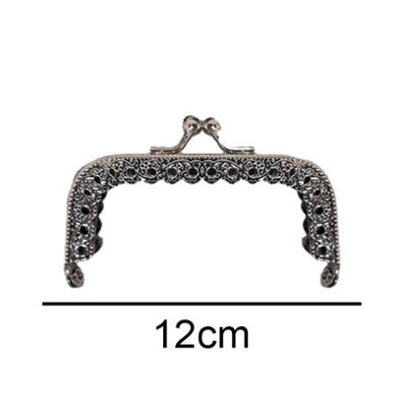 ÇANTA VE CÜZDAN KLİPSİ 12 CM KARE GÜMÜŞ