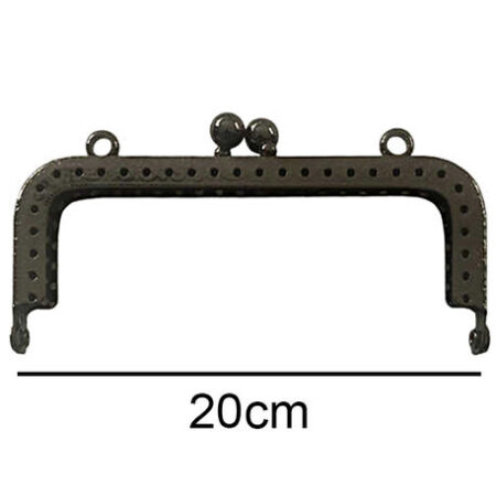 ÇANTA VE CÜZDAN KLİPSİ 20 CM KARE ANTRASİT