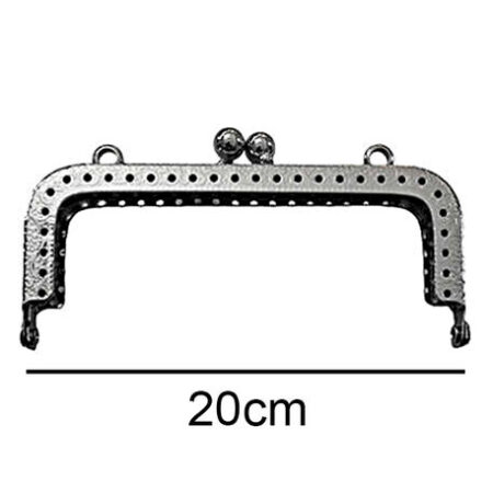 ÇANTA VE CÜZDAN KLİPSİ 20 CM KARE GÜMÜŞ