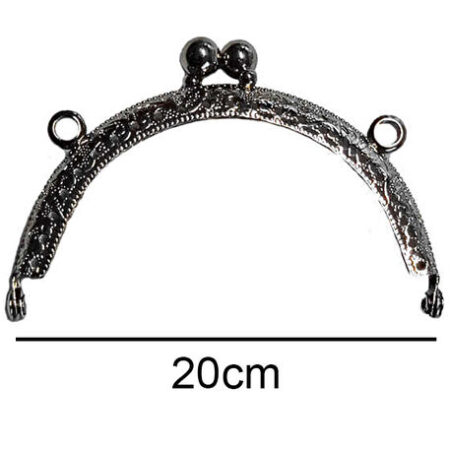 ÇANTA VE CÜZDAN KLİPSİ 20 CM OVAL GÜMÜŞ