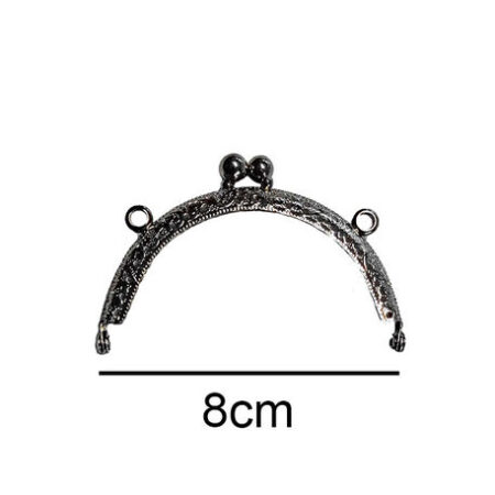 ÇANTA VE CÜZDAN KLİPSİ 8 CM OVAL GÜMÜŞ