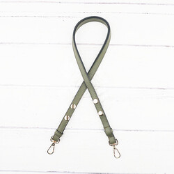 GERÇEK DERİ ÇITÇITLI ÇANTA SAPI 75 x 1,5 CM HAKI