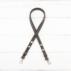 GERÇEK DERİ ÇITÇITLI ÇANTA SAPI 75 x 1,5 CM KAHVE