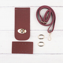 KNİT ME TABANLI TELEFON SETİ BORDO