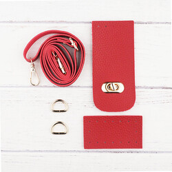 KNİT ME TABANLI TELEFON SETİ KIRMIZI