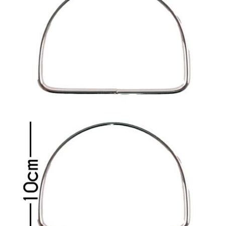 METAL ÇANTA SAPI GÜMÜŞ D 13 X 10 CM 5MM