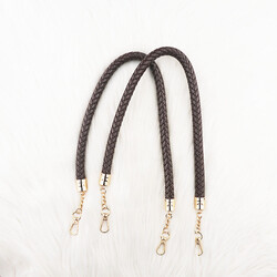 ÖRME DERİ ÇANTA SAPI 65 CM KAHVE