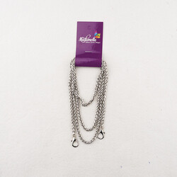 PAPAĞAN KANCALI ÇANTA ZİNCİRİ 1.20 MT MODEL 11 (1804) GUMUS