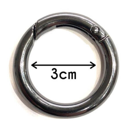 YAYLI ÇANTA HALKASI ANTRASİT 3cm